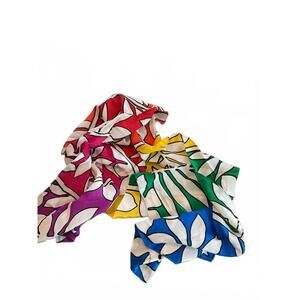 Vibrant Multi-Color Silk Scarf by Liz Claiborne 15” X 57”